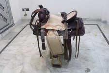 WESTERN LEATHER SADDLE BARREL RACING HORSE TACK SET SIZE 10 TO 20 SEAT Free Ship