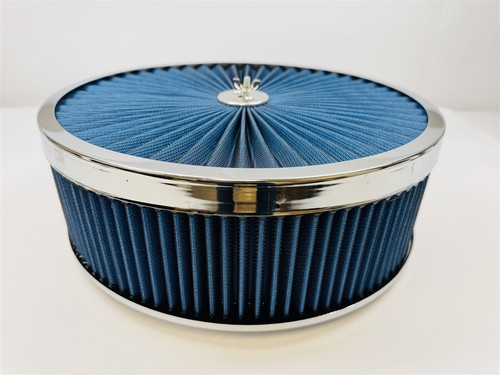 High Flow 14"x4" Washable Air Cleaner Dominator Base Chevy Ford SBC BBC 350 454 - Picture 3 of 4