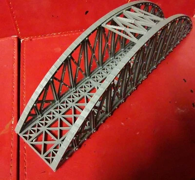 SR-3D 1:120 TT Gauge Single Track Bowstring Bridge 3D Printed In Grey Free Delivery