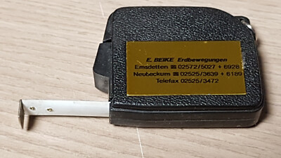 Maßband  - Werbeartikel Fa BEIKE Erdbewegungen - Emsdetten - Neubeckum