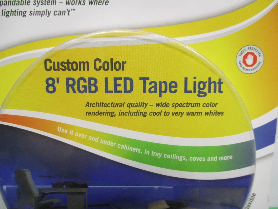 Free ship, Armacost Lighting 8 ft. RGB Color Changing LED Tape Light - Image 2 of 4