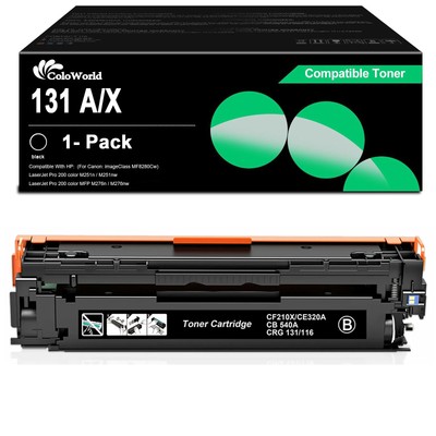 CF210A 131X Black Toner Cartridge for HP LaserJet Pro 200 MFP M276n M276nw M251n