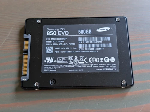 Samsung 850 EVO 500GB SSD  Solid State Drive