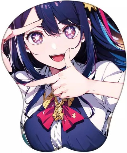 Anime Ai Hoshino 3D Mouse Pads with Wrist Rest Gaming Mousepads Non Slip Mouse P - Picture 2 of 9