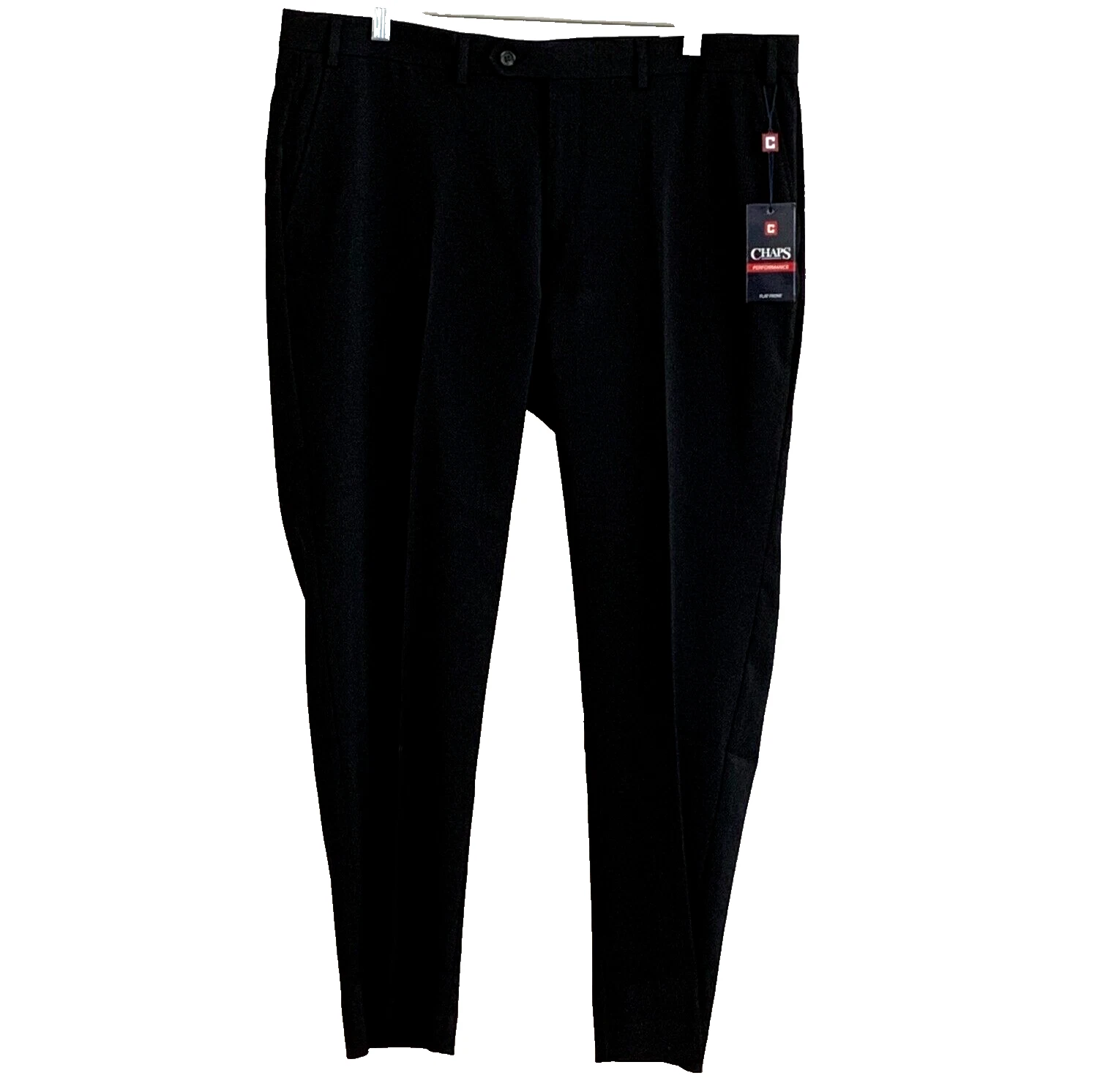 Chaps Performance Series Dress Pants 38x30 Black Classic Stretch NWT NEW S30