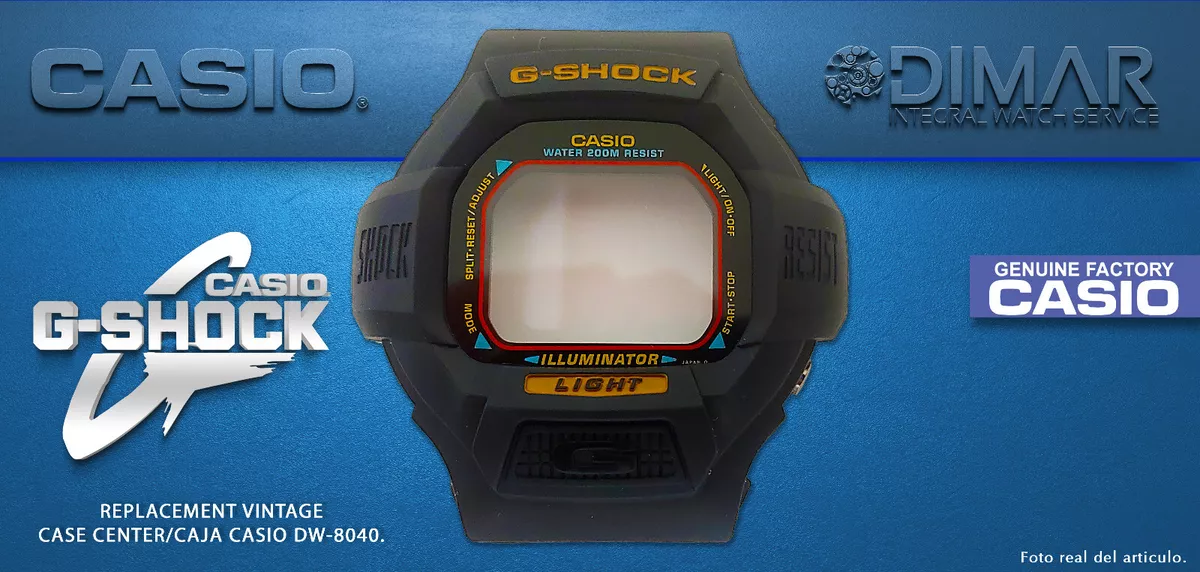 Replacement Original Vintage Box Case Centre Casio G Shock DW 8040