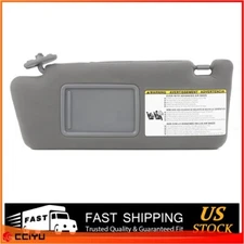 Med Gray Driver Left Side Sun Visor For 2005-2015 Toyota Tacoma LH