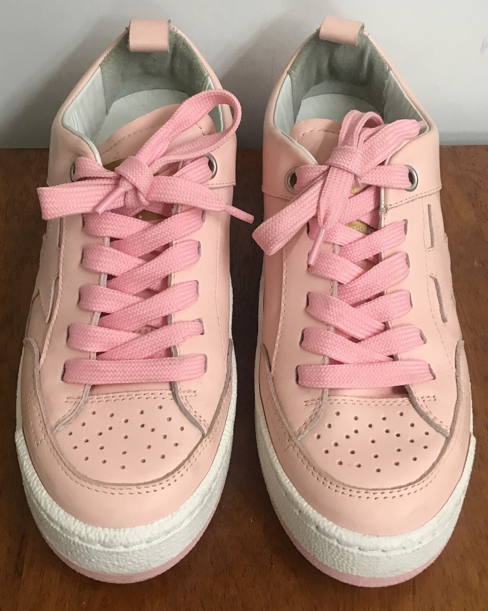 スニーカー GOLDEN  Woman Sneakers Pink GWF00464F00508525698 Golden Goose Women's Sneakers Yeah Low Top Pink Leather Size