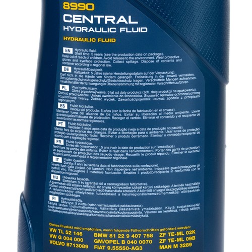 Mannol 5x 1 Litro Aceite Hidráulico Central Fluido Dirección para BMW Volvo Opel - Imagen 5 de 7