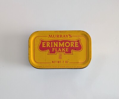 Vintage Murrays ''Erinmore Flake'' Pipe Tobacco Collectors Tin (Empty)