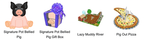 Webkinz Signature Pot Bellied Pig HTF Pet - Code Only