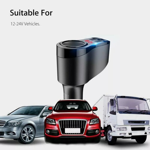 Car Cigarette Lighter Socket Splitter 2 Way Dual USB Multi Charger Power Adapter - Picture 3 of 8
