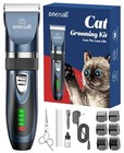 ooneisall Quiet Cat Clippers for Matted & Long Hair, 2-Speed Cordless Pet Sha.