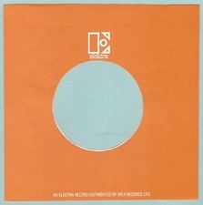 ELEKTRA orange REPRODUCTION RECORD COMPANY SLEEVES - pack of 10 