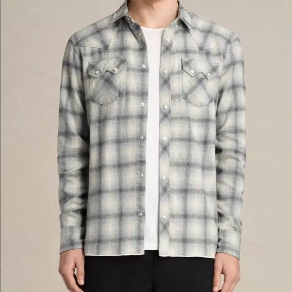 All saints tartan shirt deals dress