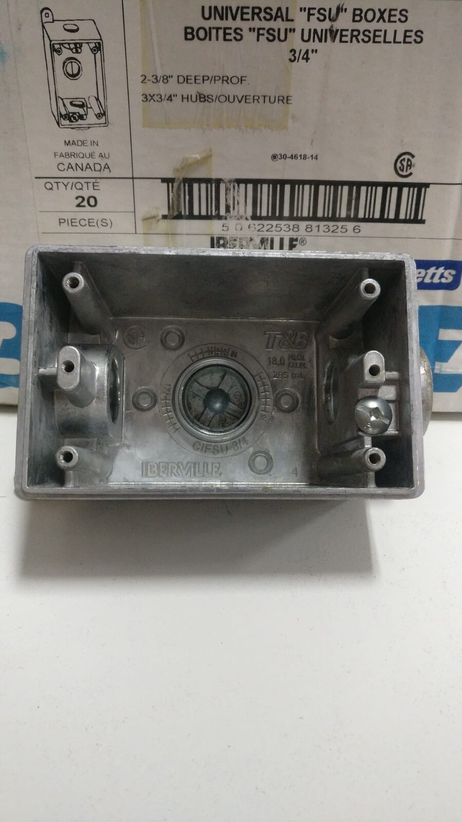 Thomas & Betts CIFSU-3/4 Junction box, FS - UNIVERSAL - 42067 HUBS (3 ...