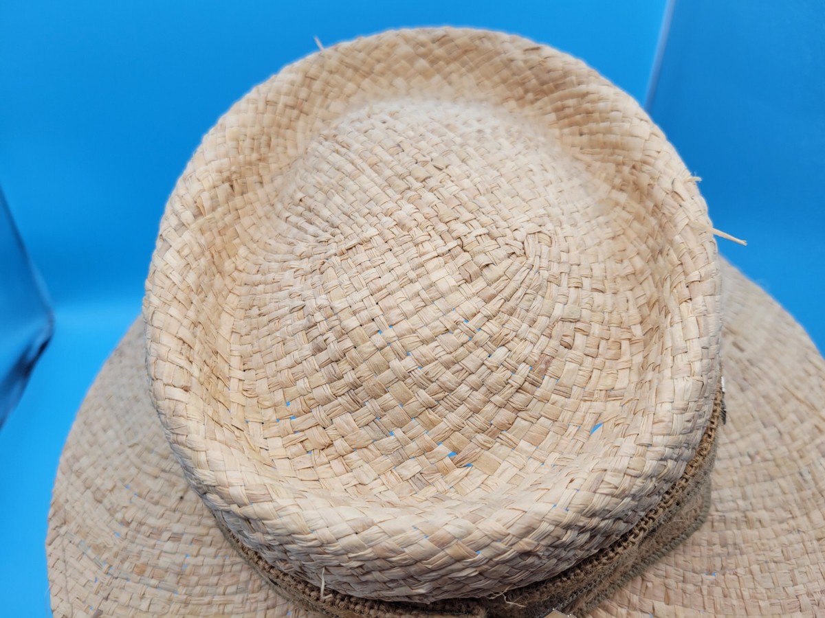 Vintage Toucan New York Collection Straw Hat With Silver  display picture 2