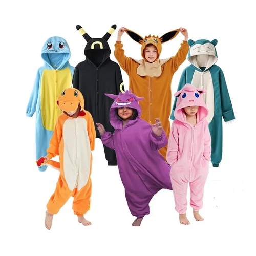 Adults Pokemon Costume Kigurumi Pajamas Sleepwear Pyjamas Pikachu Gengar Cosplay - Picture 4 of 65