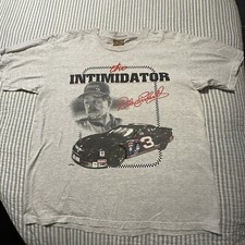 Vintage 1996 Nutmeg Dale Earnhardt Racing Schedule T Shirt XL EUC