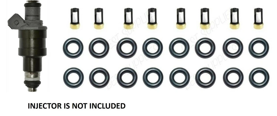Kit de reparación de servicio de inyector de combustible orings filtros PARA V8 Dodge Jeep Foto 2 de 2