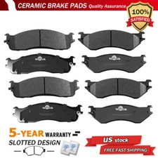 Front And Rear Ceramic Brake Pads For 2003 2004 2005 - 2008 Dodge Ram 2500 3500