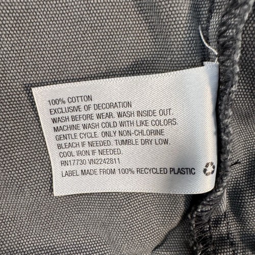 Mossimo Supply Co Button Up Utility Jacket With Patches Womens Gray Sz Medium - Picture 8 of 12
