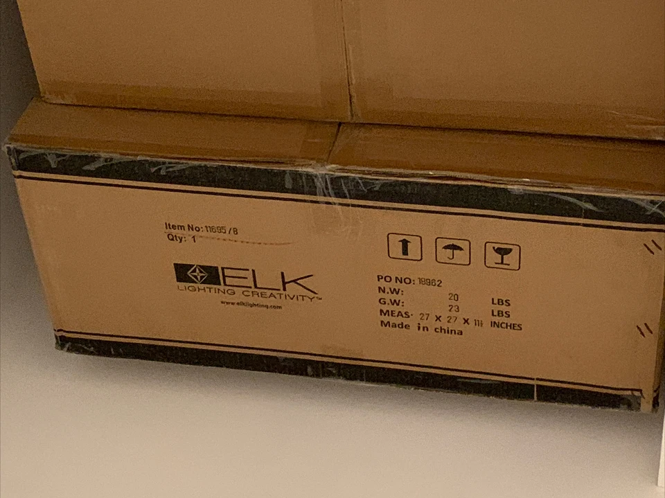 ELK LIGHTING 11695/8 Andalucía 8 Luces Cristal y Cuentas - LISTO PARA ENVIAR Foto 2 de 2