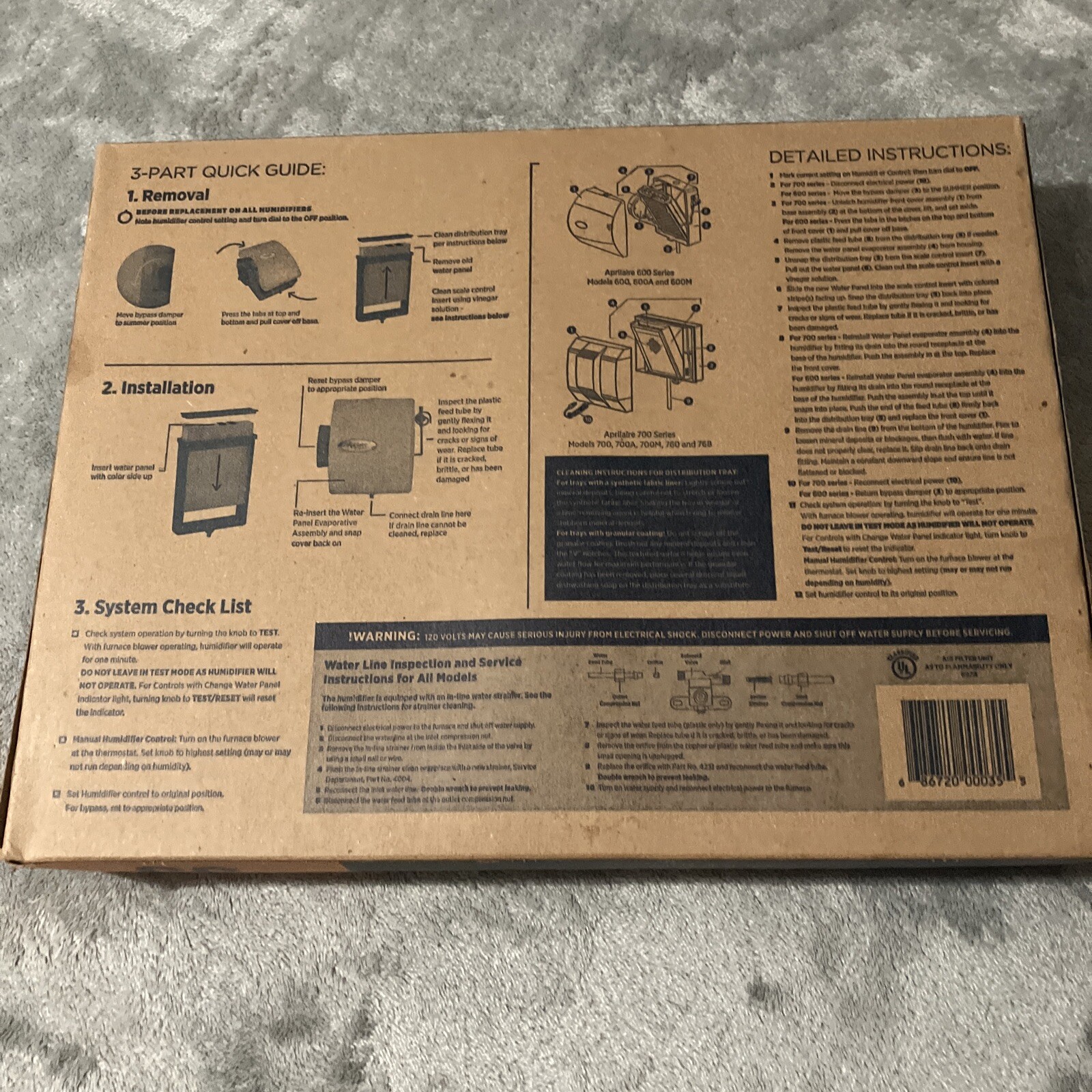 Aprilaire 600 Humidifier Water Pad (APRILAIRE35)