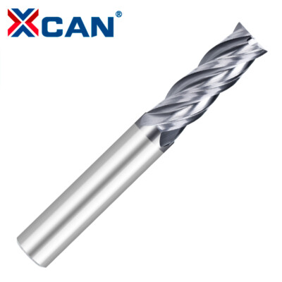 XCAN VHM Schaftfräser 4 Zähne Ø1-16mm HRC=55 Ungleiche Abstände CNC HPC Fräser