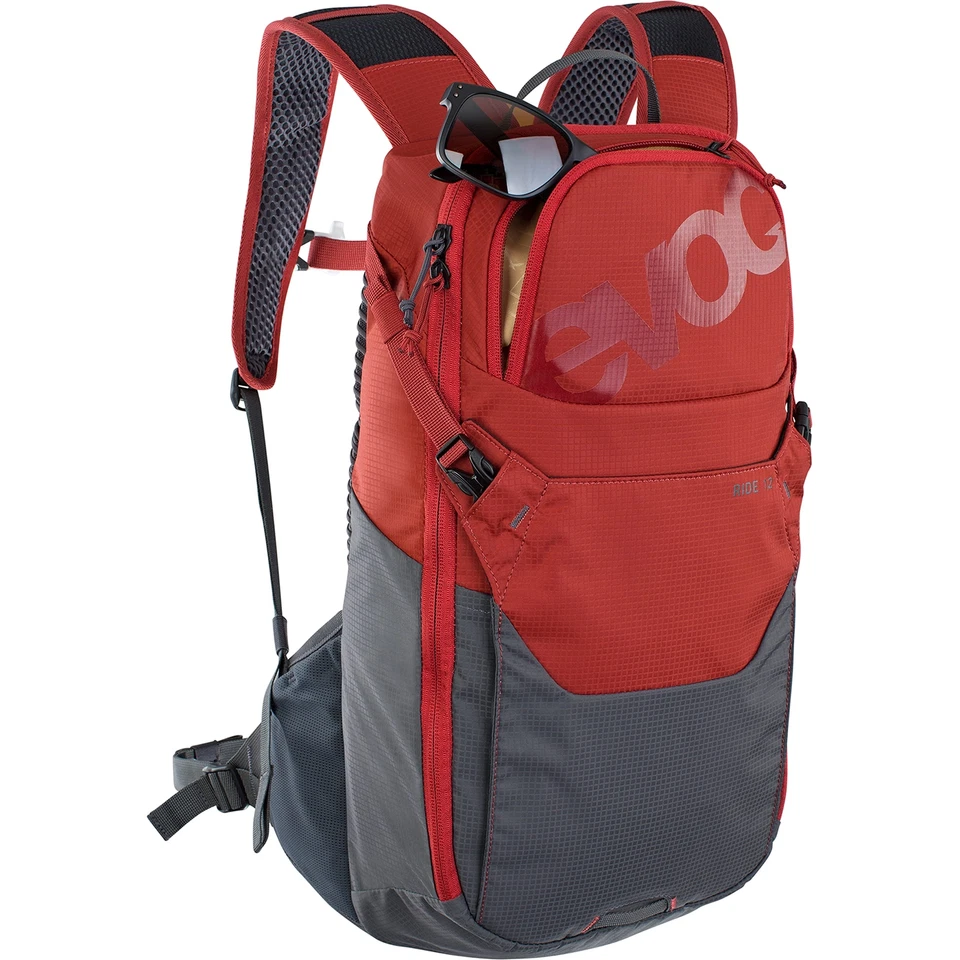 Mochila Evoc Ride 12 Bolsa de Hidratación 12L Roja/Gris Carbono Foto 3 de 4