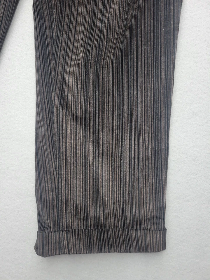 Linea Naturale Men Pants 42 Reg Brown Dress Pants Corduroy Cotton - Image 2 of 4