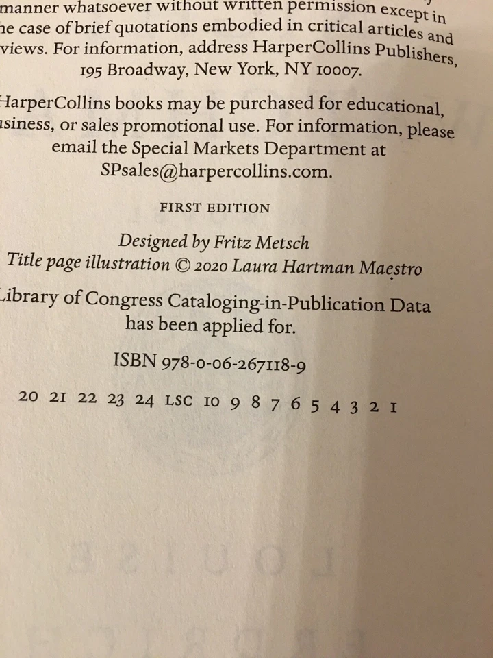 The Night Watchman. Louise Erdrich 1st HC Ptg. Harper 2020. Fine- Unread Foto 4 de 4