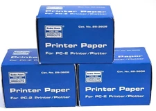 RADIO SHACK PRINTER PAPER PC-2 PRINTER/PLOTTER  CAT NO. 26-3606 **LOT OF 3**