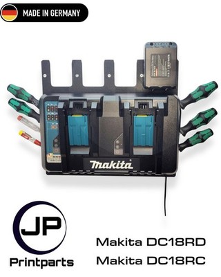 Wandhalter für Makita Doppelladegerät DC18RD Inkl. Montageset + Garantie