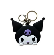 Kuromi Sanrio Silicone Mirror Key Chain Bag Charm