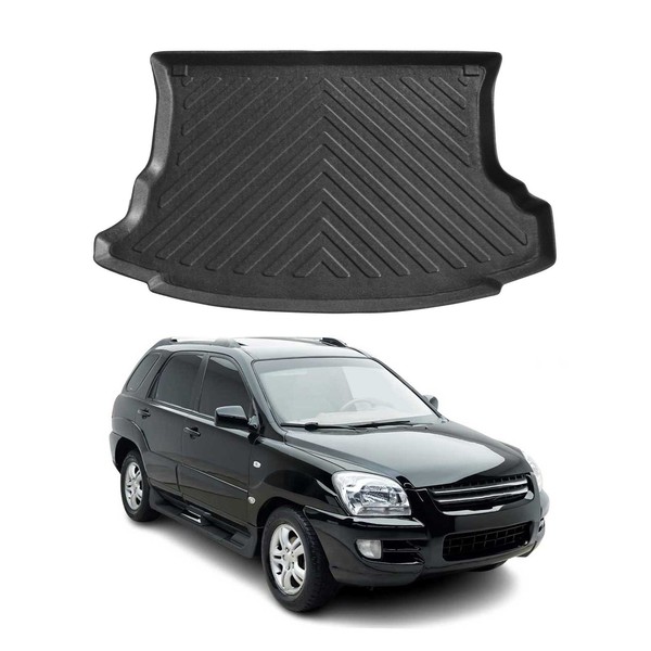 Kofferraumwanne Laderaumwanne FüR Kia Sportage 2004-2009 Gummi TPE Schwarz-image
