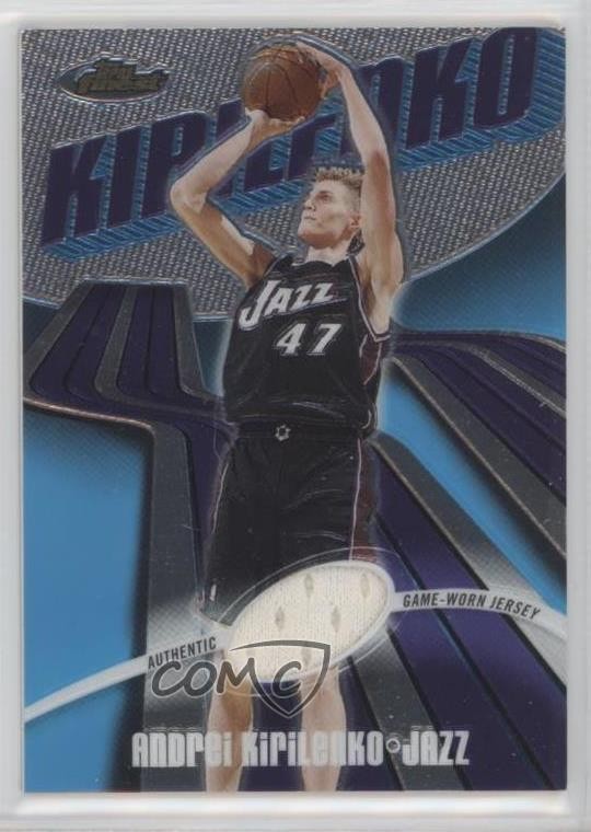 2003-04 Topps Finest Game-Worn Jersey /999 Andrei Kirilenko #112