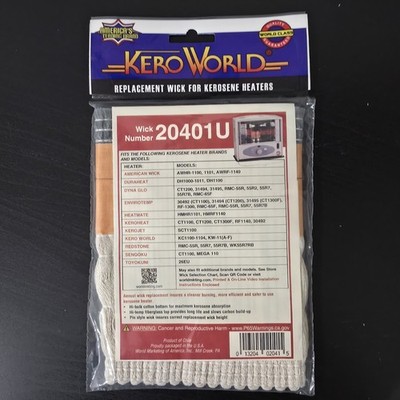 20401U Kero World Wick for Dyna-Glo RMC-65F Sears Comfort Glow Kerosene Wick New