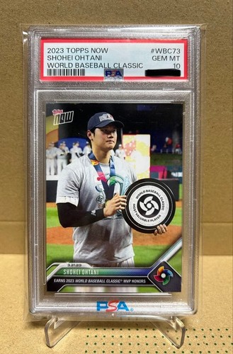 PSA 10 Shohei Ohtani WBC MVP 2023 Topps Now Card #WBC73 MLB English from Japan