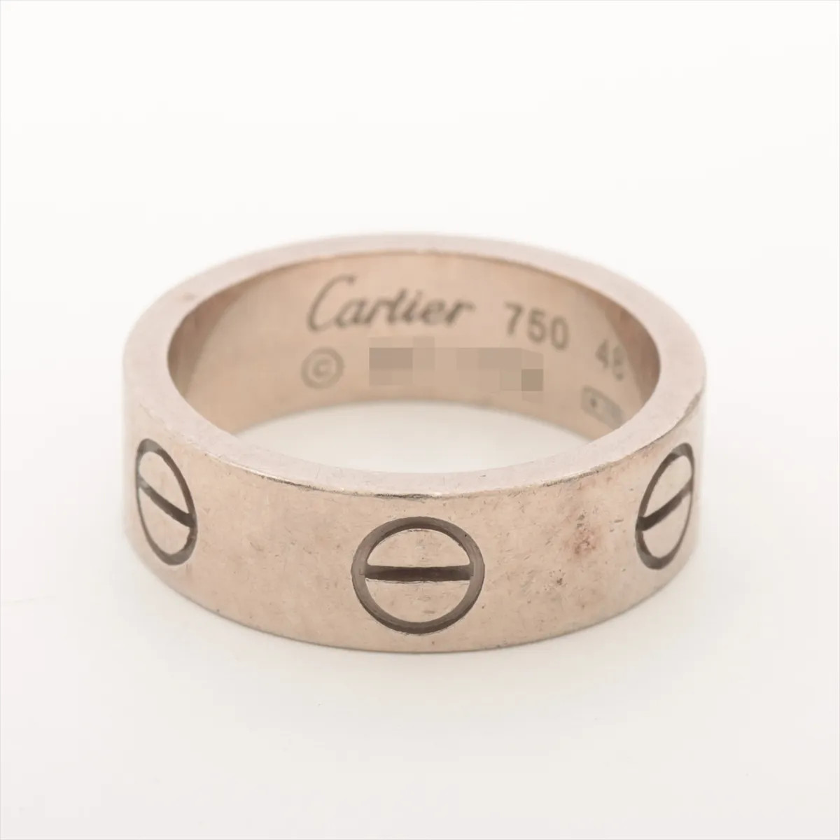 Cartier ラブリング サイズ48 Au750 Cartier Love Ring 750(WG) 6.9g 48 | eBay