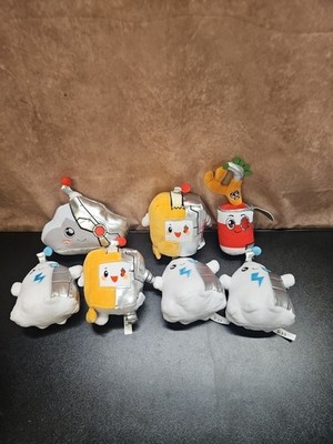Lankybox Plush Lot Of 7 Cyborg Sticky Cany Rocky 