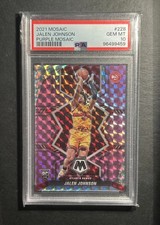 2021-22 Panini - Rookie Jalen Johnson #228 Purple Mosaic Prizm /49 (RC) Low pop