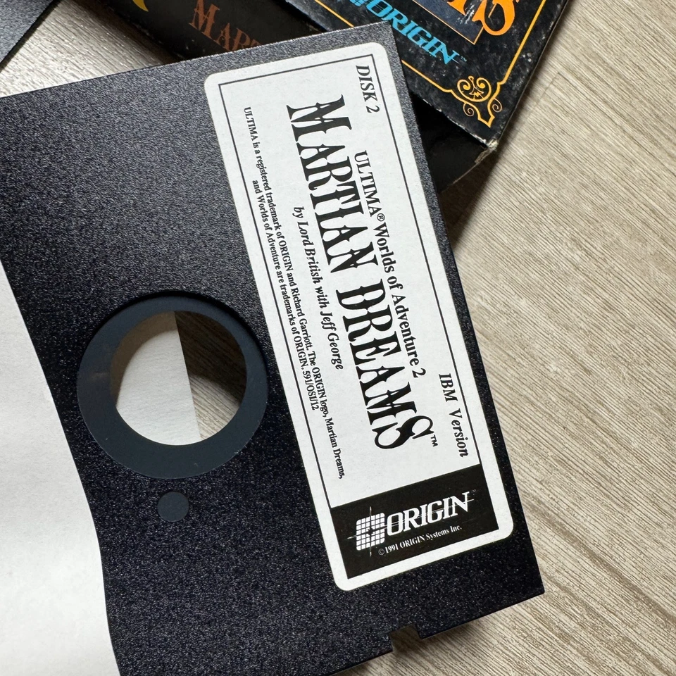 Ultima Worlds of Adventure 2: Martian Dreams IBM Big Box + Martian Memorandum - Image 2 of 4