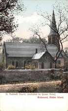 Staten Island New York St. Andrew's Church, Richmond, Vintage Postcard U26962