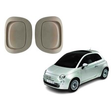 Kit Coppia Maniglie Sedile Anteriore Sinistra e Destra Avorio Fiat 500 2007-2015