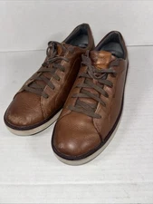 Johnson & Murphy 259053 MS50 FOUST MENS SHOES SIZE 10M TAN LEATHER LACE UP