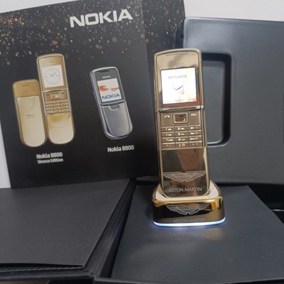 RARE GENUINE NOKIA 8800 SIROCCO GOLD ASTON MARTIN UNLOCKED 2G GSM MOBILE PHONE