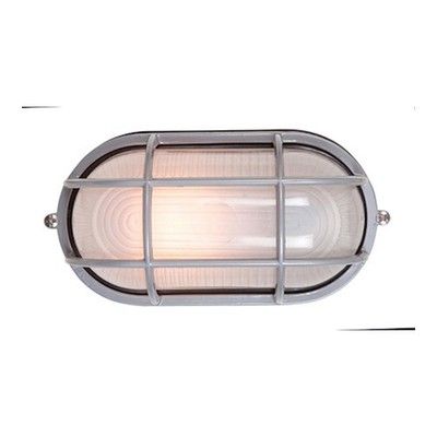 Access Lighting Nauticus Wet Loc 4.25'' Bulkhead, Satin/Frosted - 20290-SAT-FST