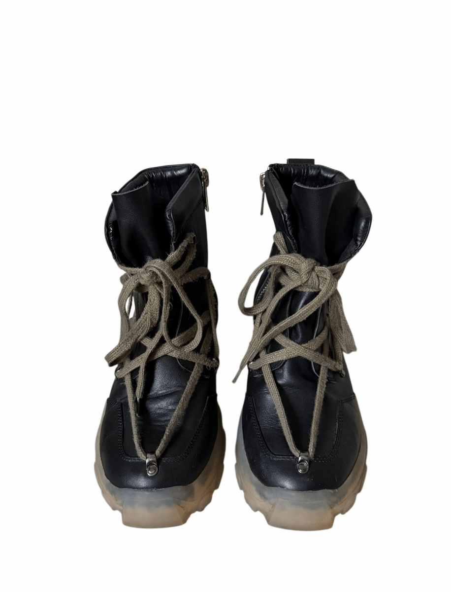 Rick Owens Boots Dirt Pentagram Tractor Leather 42 | eBay