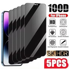 5x Privacy Hydrogel Screen Protector For iPhone 16 15 14 13 12 11 Anti Spy UK
